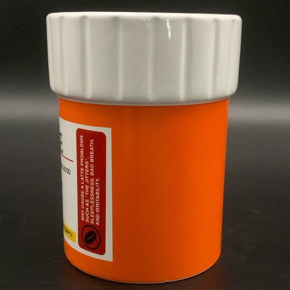Pre scription Pill Bottle R X Coffee Mug Cup Big Mouth Toys - Picture 6 of 13